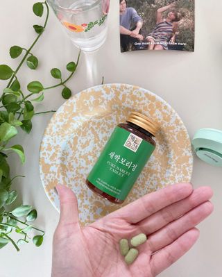일편강심 여주정,마카정,새싹보리정,보스웰리아정,저분자콜라겐 — 5점을 준 리뷰어가 2021년 6월 올린 사용 사진