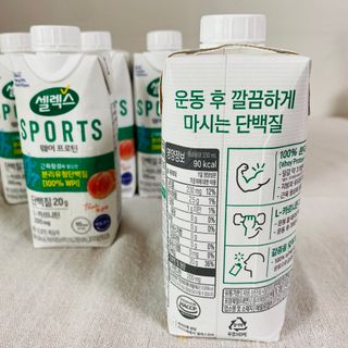 셀렉스스포츠 셀렉스 스포츠 웨이 프로틴 복숭아_ 330ml x 12팩 — 5점을 준 리뷰어가 2021년 8월 올린 사용 사진