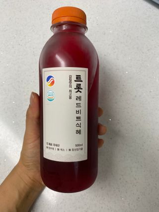 트롯전통식혜 트롯레드비트식혜 1리터 +500리터 — 5점을 준 리뷰어가 2021년 5월 올린 사용 사진