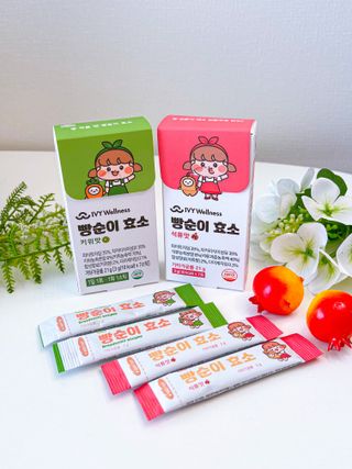 아이비웰니스 빵순이 효소 키위맛 7포 + 석류맛 7포 (총 14포, 2주분) — 5점을 준 리뷰어가 2022년 10월 올린 사용 사진