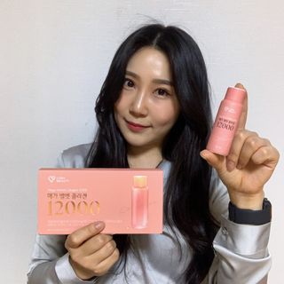 랩앤뷰티 메가 벨벳 콜라겐 12000 — 4점을 준 리뷰어가 2021년 5월 올린 사용 사진