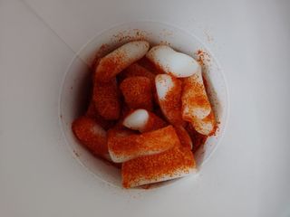 유비쿡 컵떡볶이 매운컵떡볶이2개/ 짜장컵떡볶이 2개  총 4개세트 — 5점을 준 리뷰어가 2021년 3월 올린 사용 사진