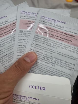 세뚜아(Cettua) [세뚜아] 비타풀 아이 패치 Cettua Vita-Full Eye Patch — 5점을 준 리뷰어가 2024년 2월 올린 사용 사진