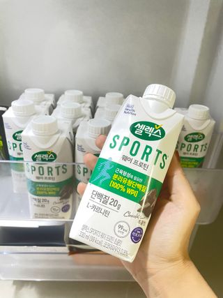 셀렉스스포츠 셀렉스 스포츠 드링크 초콜릿 _ 330ml x 12팩 — 5점을 준 리뷰어가 2021년 10월 올린 사용 사진