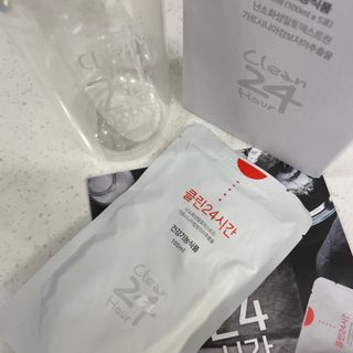클린24시간 1BOX(5포) + 전용보틀(500ml) — 4점을 준 리뷰어가 2023년 1월 올린 사용 사진