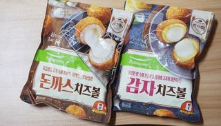 [풀무원] 치즈볼 2종-돈까스치즈볼, 감자치즈볼 — 5점을 준 리뷰어가 2021년 4월 올린 사용 사진