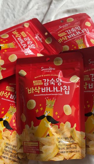 스미후루 코리아 릴스-수정본)감숙왕 바삭 바나나칩 — 5점을 준 리뷰어가 2025년 8월 올린 사용 사진