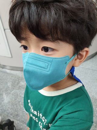 애니가드키즈 라이트 소형 5컬러 각 10매입 [크리미베이지, 코튼핑크, 블루레이크, 페일로즈, 민트그린] — 5점을 준 리뷰어가 2022년 6월 올린 사용 사진