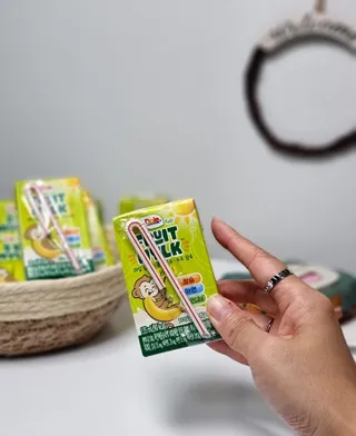 돌 Dole 후룻Mylk 바나나 135ml X32입 X1박스 — 5점을 준 리뷰어가 2022년 11월 올린 사용 사진