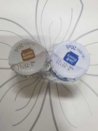 매일바이오 그릭요거트 오리지널 플레인 4개, 로스터리 커피믹스 4개 — 5점을 준 리뷰어가 2021년 12월 올린 사용 사진