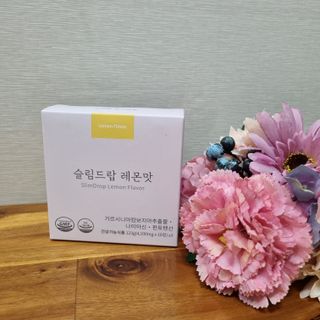 [슬림드랍 레몬맛] 건기식 다이어트 보조제 겸 비타민 — 5점을 준 리뷰어가 2022년 1월 올린 사용 사진