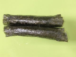 해풀잎 누구나 김밥*1ea [(혼합야채 35g *1ea,  김밥김 (5g, 5ea),  양념간장 (6g, 5ea), 참기름(5g, 2ea)] — 5점을 준 리뷰어가 2022년 7월 올린 사용 사진