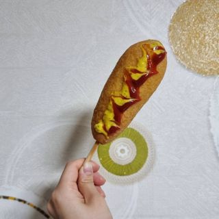 오마뎅 한우핫도그 — 3.5점을 준 리뷰어가 2021년 5월 올린 사용 사진