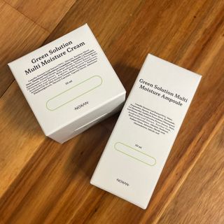[녹산] 그린 솔루션 멀티 수분 앰플 + 그린 솔루션 멀티 수분크림 — 5점을 준 리뷰어가 2022년 11월 올린 사용 사진