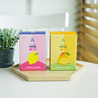 비타앤C 레몬맛, 망고맛 — 5점을 준 리뷰어가 2021년 4월 올린 사용 사진