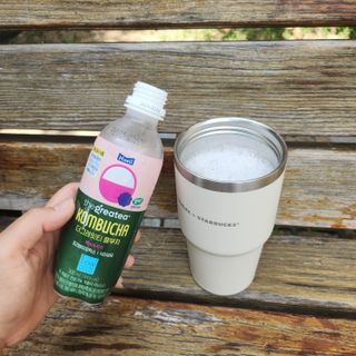 더그레잇티 콤부차 [매일유업] 더그레잇티 44kcal 콤부차 300ml *12개입 (오리지널 6개+베리리치 6개) — 5점을 준 리뷰어가 2023년 8월 올린 사용 사진