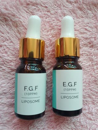랑팡 EGF+FGF 10ppm 리포좀 앰플 원액 10ml — 5점을 준 리뷰어가 2021년 9월 올린 사용 사진