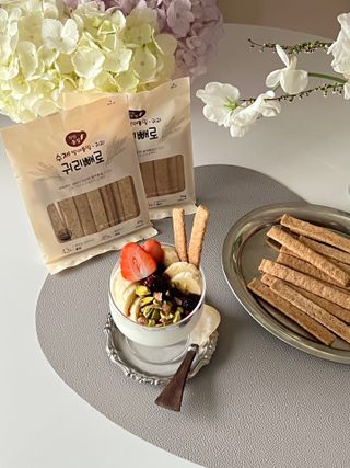 밸런스 다이어트랩 밸다랩 발아통밀 수제간식 살빼로 70g X 5봉 — 5점을 준 리뷰어가 2023년 4월 올린 사용 사진