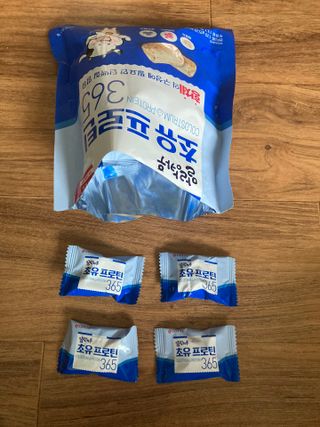 롯데제과 말랑카우 초유프로틴365 — 4.5점을 준 리뷰어가 2021년 9월 올린 사용 사진