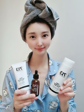 [세븐원쓰리 713]오아시스 세트 몽글토너, 소나무보습크림, 피누스비타민C 세럼 — 5점을 준 리뷰어가 2021년 10월 올린 사용 사진