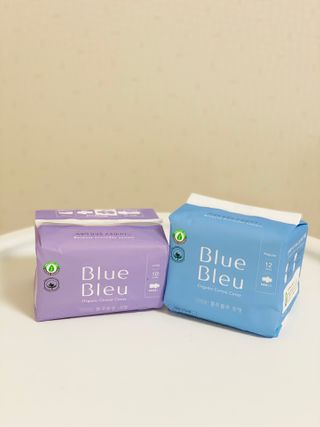 블루블루 유기농 순면 커버 생리대 — 5점을 준 리뷰어가 2021년 2월 올린 사용 사진