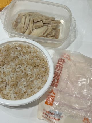 한끼통살 슬라이스 닭가슴살 — 4점을 준 리뷰어가 2023년 2월 올린 사용 사진