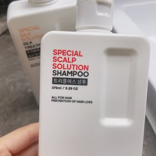 트리플에스 탈모 샴푸 275ml + 실크 트리트먼트 275ml — 5점을 준 리뷰어가 2021년 2월 올린 사용 사진