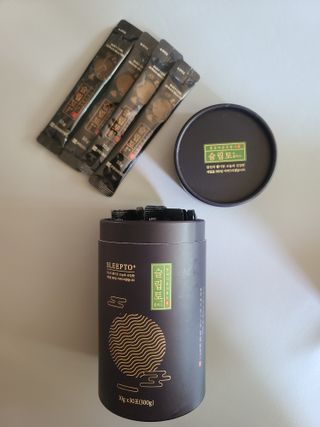 프리마인 자체 기업부설 연구소에서 찾아낸 건강한 수면의 비밀.  슬립토 플러스 30포 — 5점을 준 리뷰어가 2021년 10월 올린 사용 사진