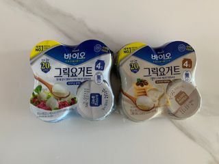 매일바이오 그릭요거트 오리지널 플레인 4개, 로스터리 커피믹스 4개 — 4점을 준 리뷰어가 2021년 12월 올린 사용 사진
