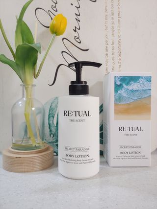 레츄얼 더 센트 바디로션 시크릿 파라다이스(500ml) — 5점을 준 리뷰어가 2022년 10월 올린 사용 사진