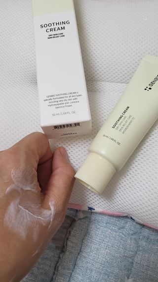 젠바이오 코스메틱스 젠바이오수딩크림]   가려운 피부 & 아토피 원픽 크림 — 5점을 준 리뷰어가 2022년 9월 올린 사용 사진