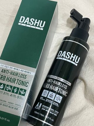 다슈코리아 다슈 데일리 안티 헤어로스 허브 헤어토닉 150ml — 5점을 준 리뷰어가 2021년 2월 올린 사용 사진