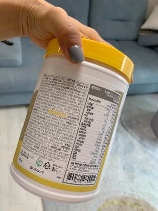프로티원 단백질쉐이크 곡물맛 2주분 1통+보틀 — 3.5점을 준 리뷰어가 2021년 4월 올린 사용 사진