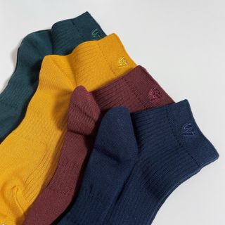 [사이즈가 있는 양말 필로이] 남/여 골지 발목 양말 4족 세트 남【S, M, L, XL】여【S, M, L】_컬러 랜덤 — 5점을 준 리뷰어가 2022년 6월 올린 사용 사진
