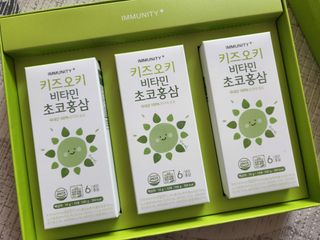 [이뮤니티플러스]우리아이 면역오키, 건강오키 _ 키즈오키 비타민초코홍삼 10포 1box — 5점을 준 리뷰어가 2022년 5월 올린 사용 사진