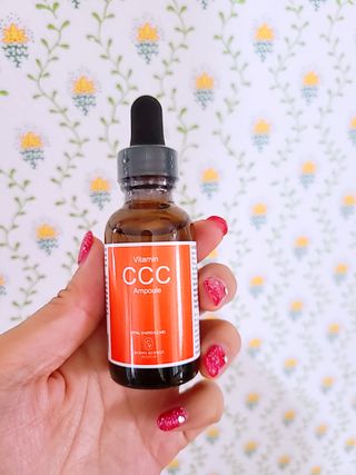 더마 사이언스 비타민 CCC 앰플 기미 브라이트닝 세럼 30ml — 5점을 준 리뷰어가 2021년 8월 올린 사용 사진