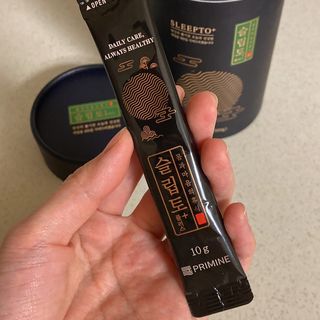 프리마인 자체 기업부설 연구소에서 찾아낸 건강한 수면의 비밀.  슬립토 플러스 30포 — 5점을 준 리뷰어가 2022년 4월 올린 사용 사진
