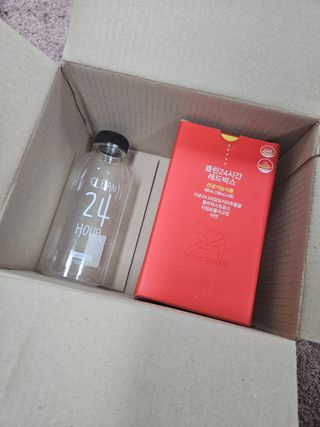 클린24시간 레드박스 1BOX(5포) + 전용보틀(500ml) — 5점을 준 리뷰어가 2024년 3월 올린 사용 사진