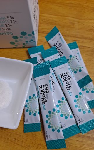 프리마인 유산균 국가지정연구소 선정, 살아있는 생유산균 200억 마리의 힘. 유산균n굿바이옴플러스 — 5점을 준 리뷰어가 2021년 10월 올린 사용 사진