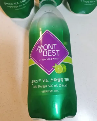 몽베스트 Montbest with Sparkling water Lime20병 — 5점을 준 리뷰어가 2022년 9월 올린 사용 사진
