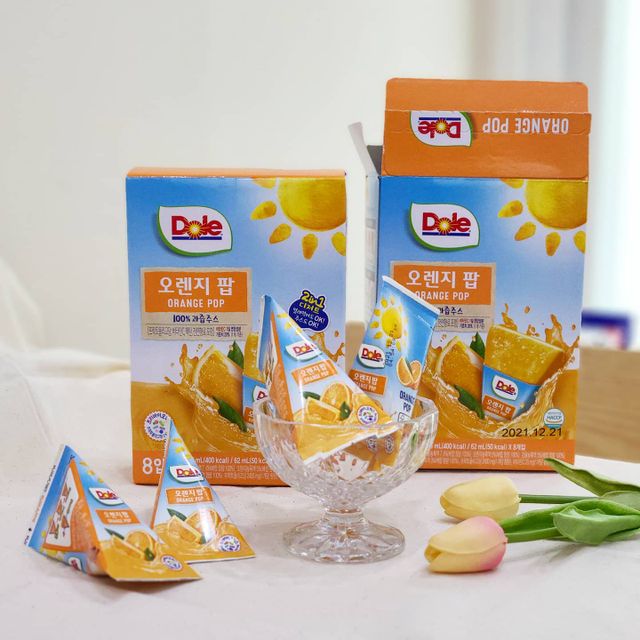 Dole 망고팝/오렌지팝 62ml 8입 X 2박스 리뷰 사진