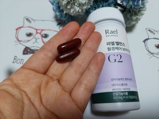 라엘 밸런스 3종 (질 건강 리스펙타 프로바이오틱스, 월경케어 보라지유, 요로건강 크랜베리) 랜덤 증정 1개 — 4.5점을 준 리뷰어가 2022년 12월 올린 사용 사진