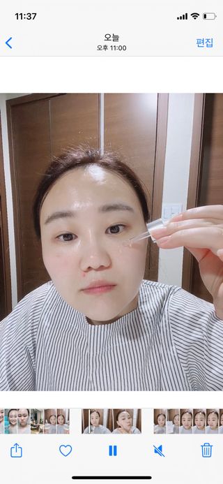 브에노 파리퀸 윌 페이스 오일 — 5점을 준 리뷰어가 2021년 6월 올린 사용 사진