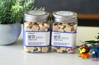 페페로니 자기전에 먹는 저알러지 껌 세트 치킨+오리 — 5점을 준 리뷰어가 2021년 8월 올린 사용 사진