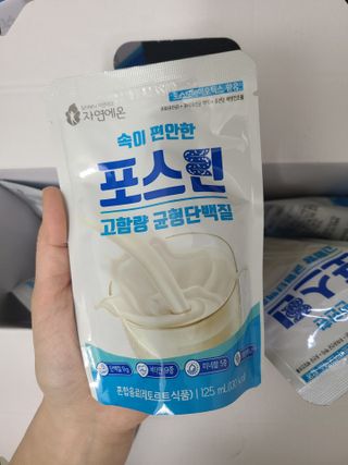 자연에온 마시는 프로틴 고함량 균형단백질 음료 포스틴 125ml 10개입 1BOX — 5점을 준 리뷰어가 2021년 4월 올린 사용 사진