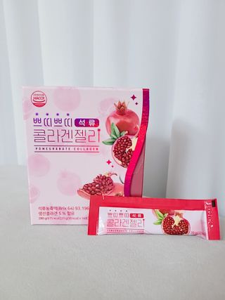 헬스업_쁘띠쁘띠석류콜라겐젤리_20g x 14포 — 4.5점을 준 리뷰어가 2021년 3월 올린 사용 사진