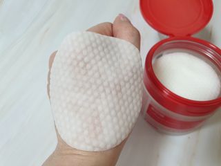 메디필 레드 락토 콜라겐 필링패드 — 5점을 준 리뷰어가 2021년 3월 올린 사용 사진