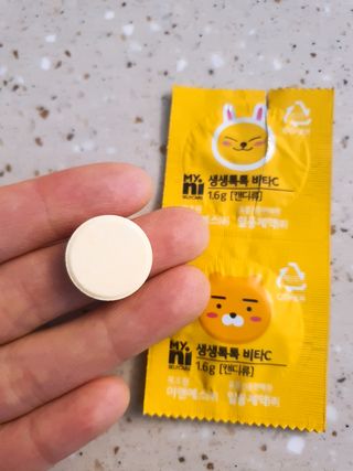 일동제약 마이니 마이니 생생톡톡비타C — 5점을 준 리뷰어가 2021년 2월 올린 사용 사진