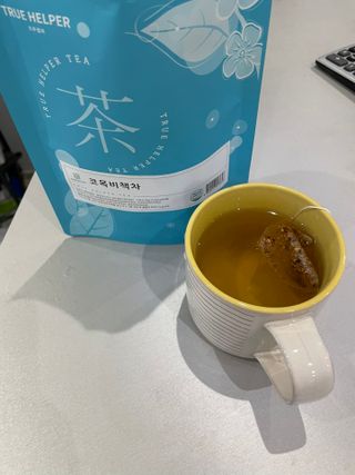 트루헬퍼 코목비책 작두콩 도라지 돌배 모과 생강 차 30티백 — 5점을 준 리뷰어가 2023년 2월 올린 사용 사진