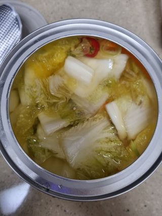 셰프애찬 단호박 백김치 1kg — 3.5점을 준 리뷰어가 2022년 10월 올린 사용 사진